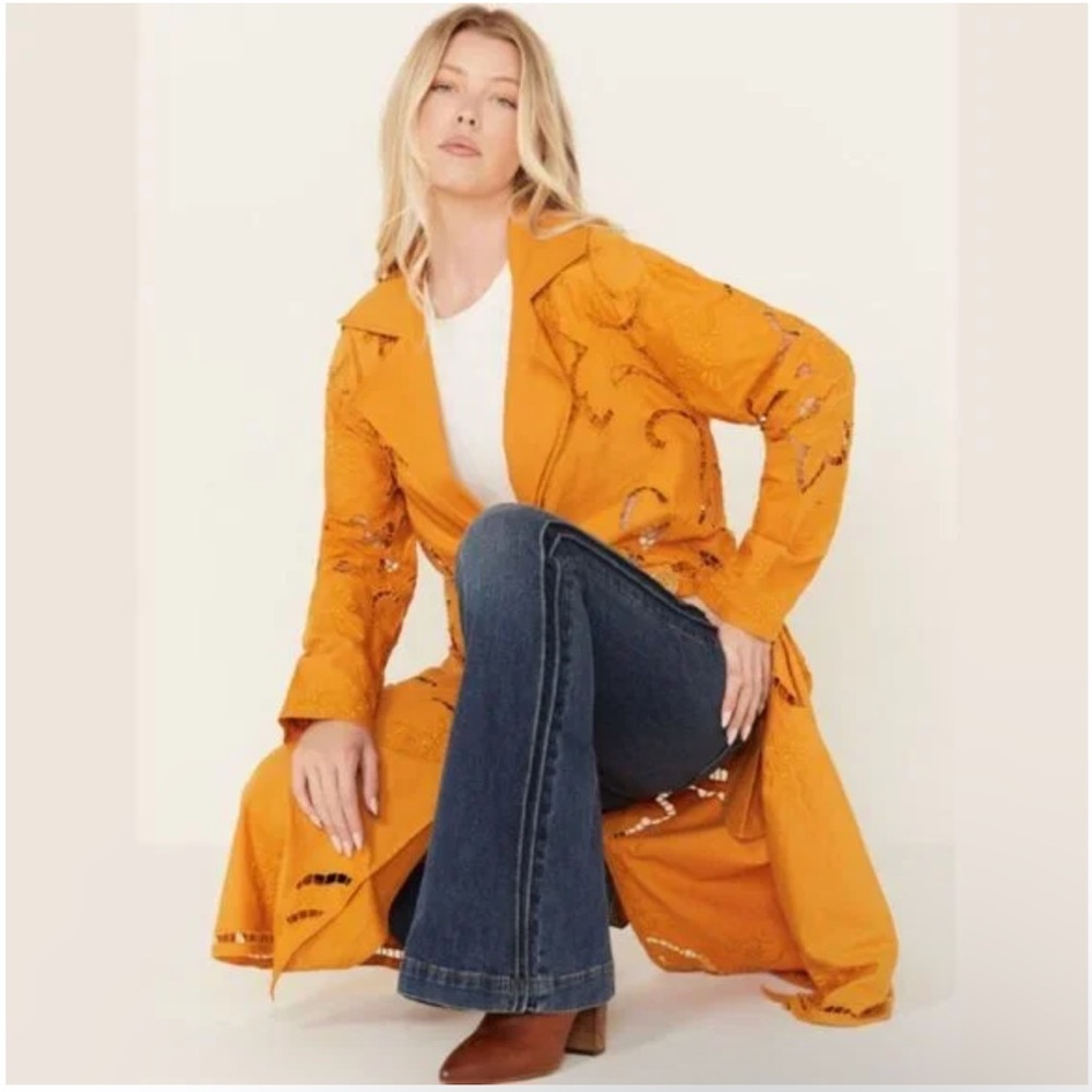 NWOT Free People Susanne duster golden size small